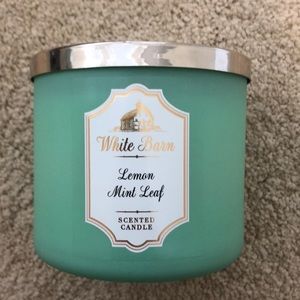 White Barn lemon mint leaf candle